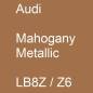 Preview: Audi, Mahogany Metallic, LB8Z / Z6.